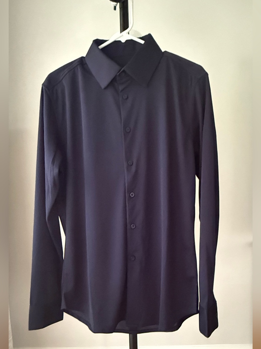 Quince Men’s Navy Long Sleeve Button-Up Shirt Size M